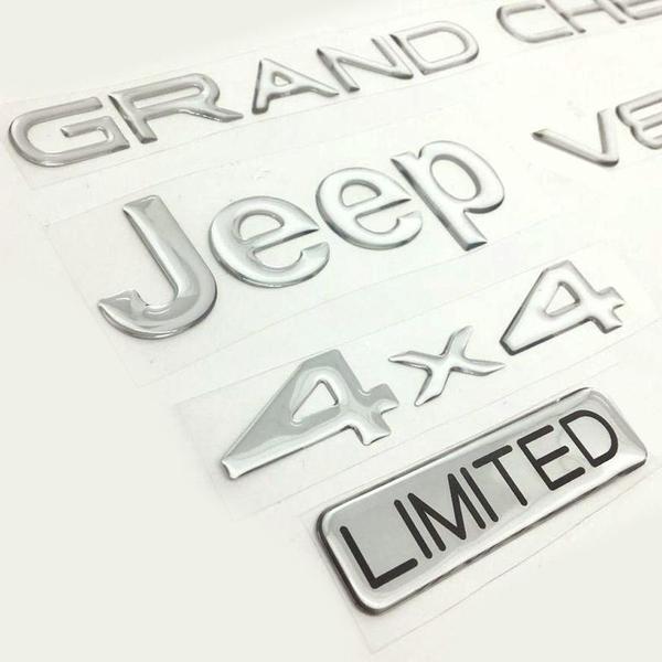 Imagem de Kit Adesivos Jeep Grand Cherokee V8 96/99 Emblema Cromado