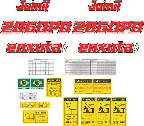 Imagem de Kit Adesivos Jumil Enxuta Air 2860 Pd