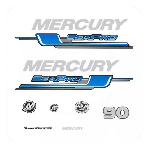 Imagem de Kit Adesivos - Mercury Sea Pro 90 Hp Para Motor De Popa