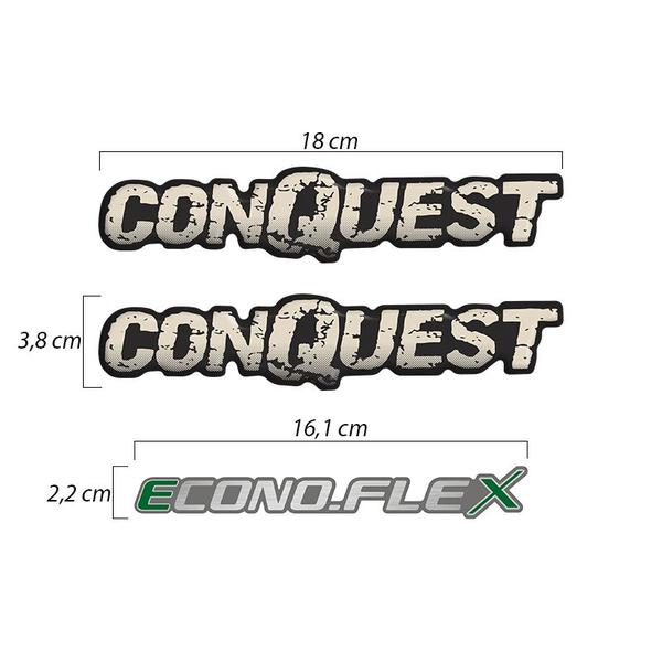 Kit Adesivos Montana Conquest + EconoFlex Emblemas Completo - SPORTINOX Imagem de Kit Adesivos Montana Conquest + EconoFlex Emblemas Completo