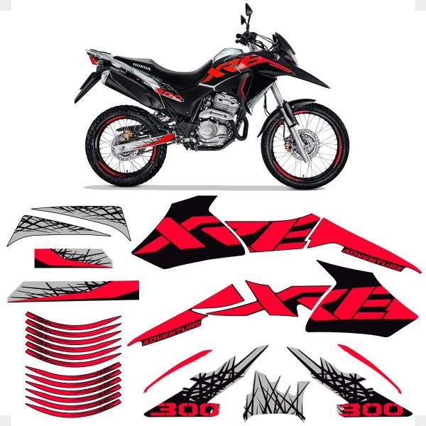 Imagem de Kit Adesivos Moto Honda Xre 300 Adventure 2009/2018 Tanque