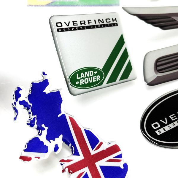 Imagem de Kit Adesivos Overfinch Range Rover Evoque Emblemas Resinados