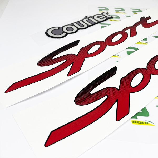 Imagem de Kit Adesivos Sport Courier Emblema Lateral Traseiro Genérico