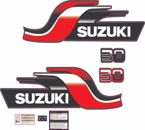 Imagem de Kit Adesivos Suzuki 30 Hp Para Motor De Popa