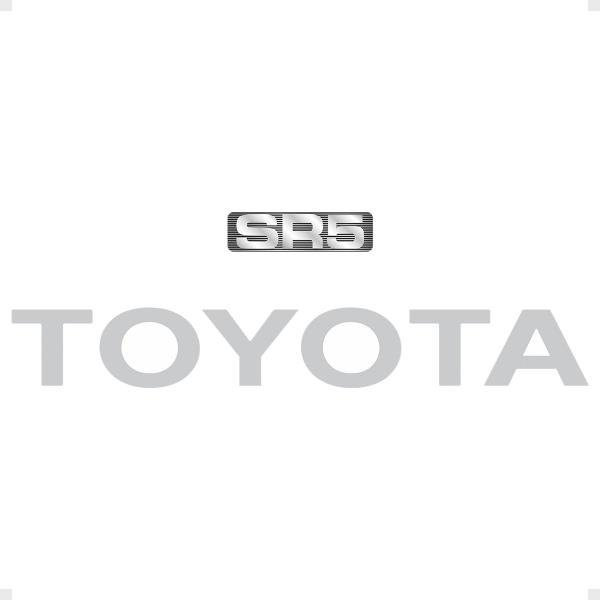 Imagem de Kit Adesivos Toyota Hilux SR5 Faixa Traseira Prata Genérico