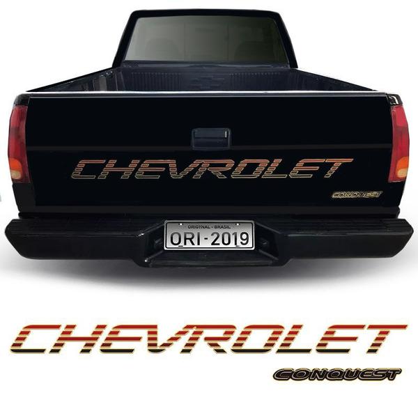 Imagem de Kit Adesivos Traseiros Silverado Conquest 99 Faixa Chevrolet