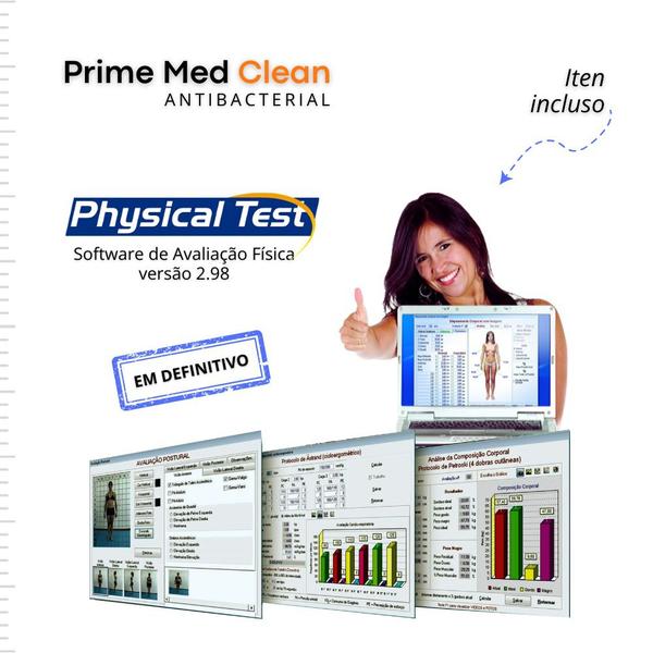 KIT Adipômetro Prime Med Clean - Antibacterial - Azul Imagem de KIT Adipômetro Prime Med Clean - Antibacterial - Azul