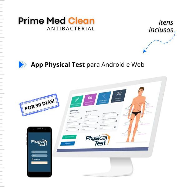 KIT Adipômetro Prime Med Clean - Antibacterial - Azul Imagem de KIT Adipômetro Prime Med Clean - Antibacterial - Azul