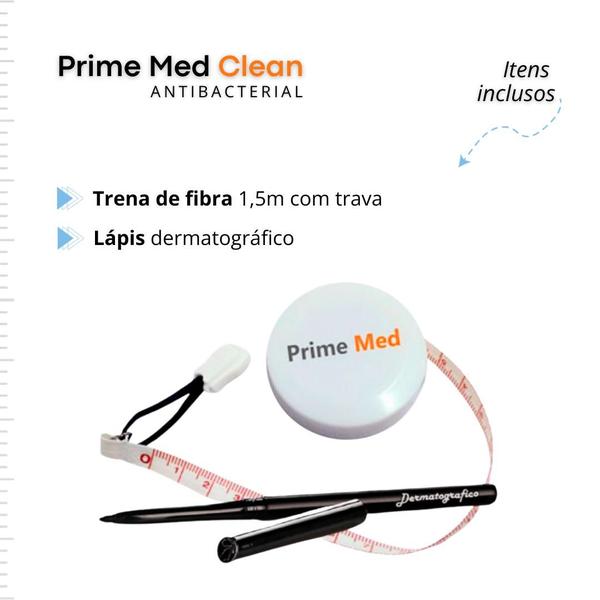 Imagem de KIT Adipômetro Prime Med Clean - Antibacterial - Rosa