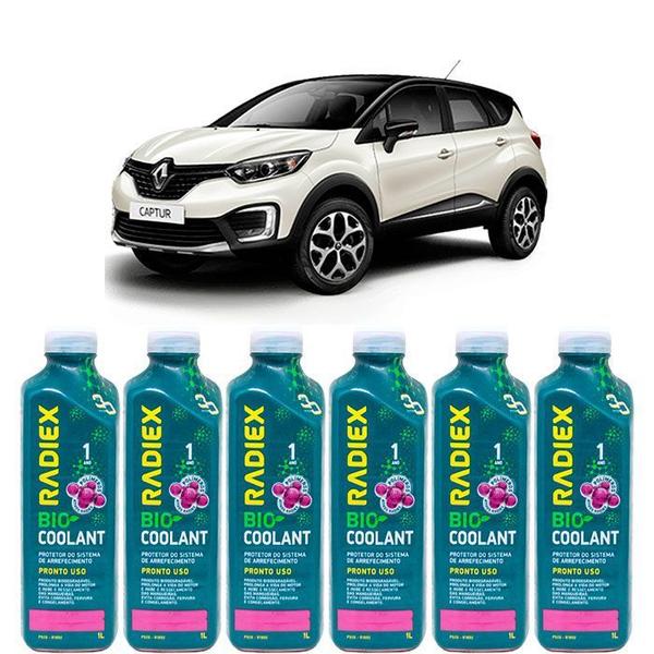 Imagem de Kit aditivo radiador bio coolant pronto para uso rosa - renault captur - r1892