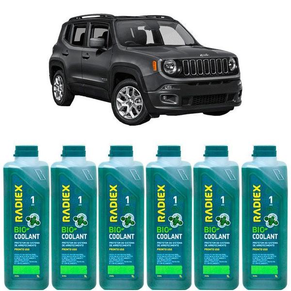 Imagem de Kit aditivo radiador bio coolant pronto para uso verde - jeep renegade - r1896