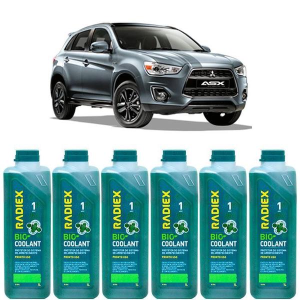 Imagem de Kit aditivo radiador bio coolant pronto para uso verde - mitsubishi asx - r1896