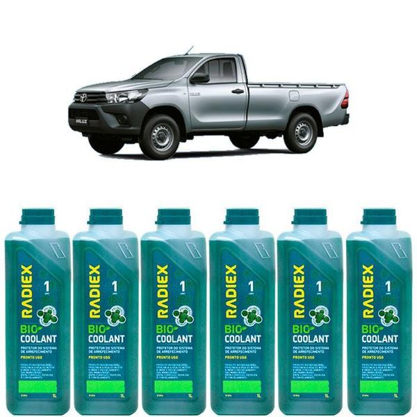 Imagem de Kit aditivo radiador bio coolant pronto para uso verde - toyota hilux - r1896