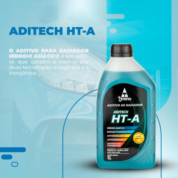 Imagem de Kit Aditivo Radiador Pronto Uso HT-A Homologado Honda Kia