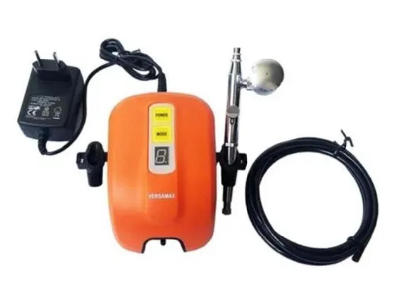 Imagem de Kit Aerógrafo Compressor 12w Com Tintas A405 Bivolt Versa