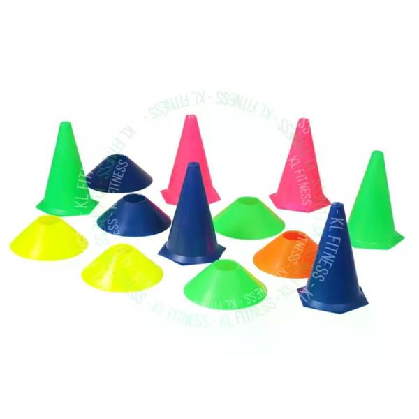 Imagem de Kit Agilidade 20 Cones 24 Cm + 20 Chapéu Chinês Funcional