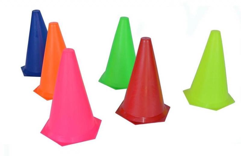 Imagem de Kit Agilidade 5 Cones 24 Cm + 5 Chapéu Chinês Funcional