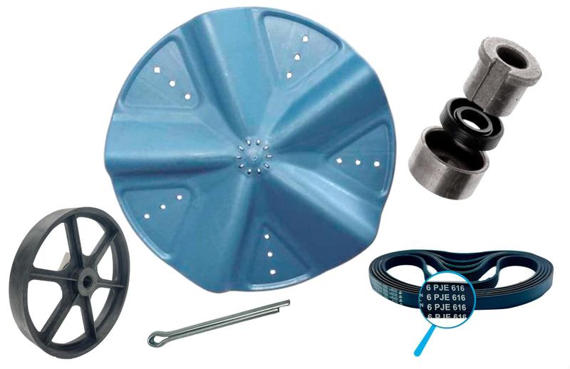 Imagem de Kit Agitador completo Newmaq Newup 10kg-38cm-Azul 