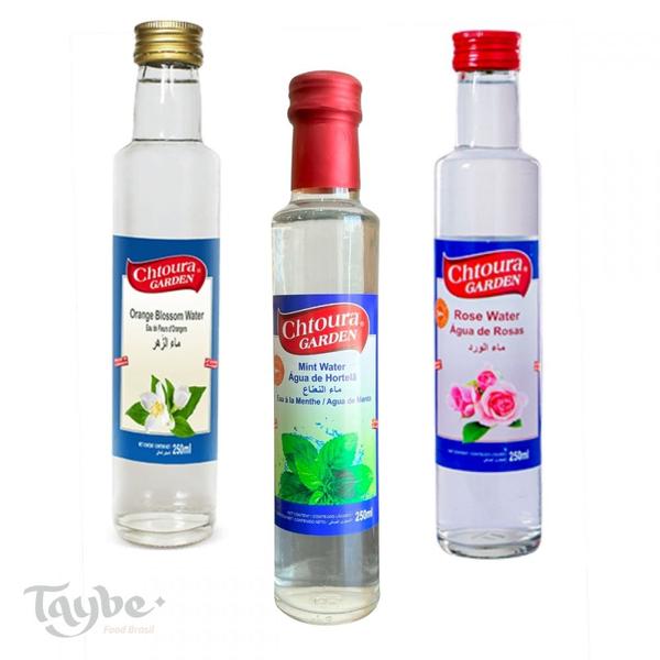 Imagem de Kit Água Saborizada Hortelã Rosas e Flor de Laranjeira 250ml