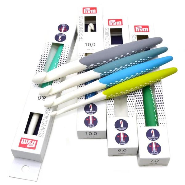 Imagem de Kit Agulhas para Crochê Prym Ergonomics 10 Peças 3mm à 10mm