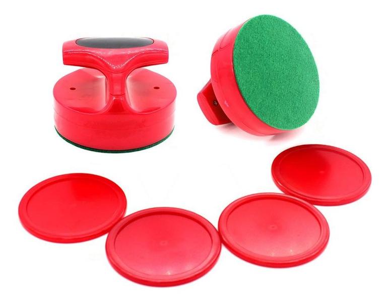 Imagem de Kit Air Game Hokey 02 Rebatedor 96mm 04 Discos 63mm C Pegada