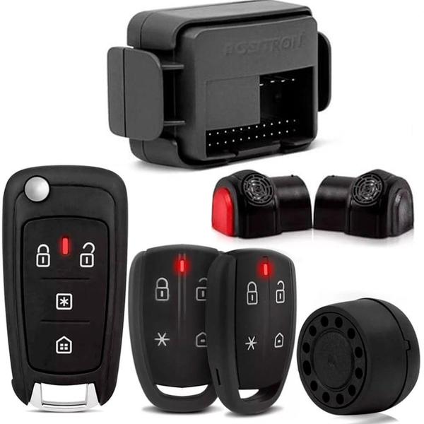 Imagem de Kit Alarme Cyber Fx360 Universal + Chave Canivete Px80 Controle de Alarme Pósitron 