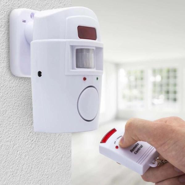 Imagem de Kit Alarme Residencial Controle Remoto Sensor de Presença Sem Fio