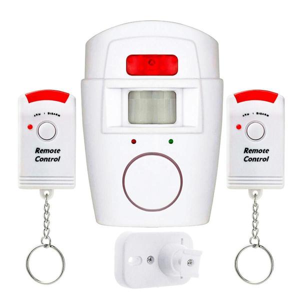 Imagem de Kit Alarme Residencial Sem Fio Com Sensor Sirene 2 Controles