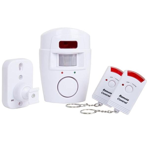 Imagem de Kit Alarme Residencial sem Fio Sensor de Presença + 2 Controles Remoto