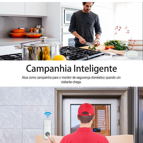 Imagem de Kit Alarme Segurança Inteligente Wi-Fi Tuya Alexa Google