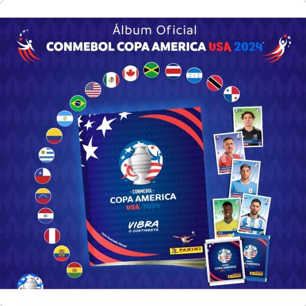 Imagem de Kit Album De Figurinhas Copa America + Jogo Futebol Game De Mesa