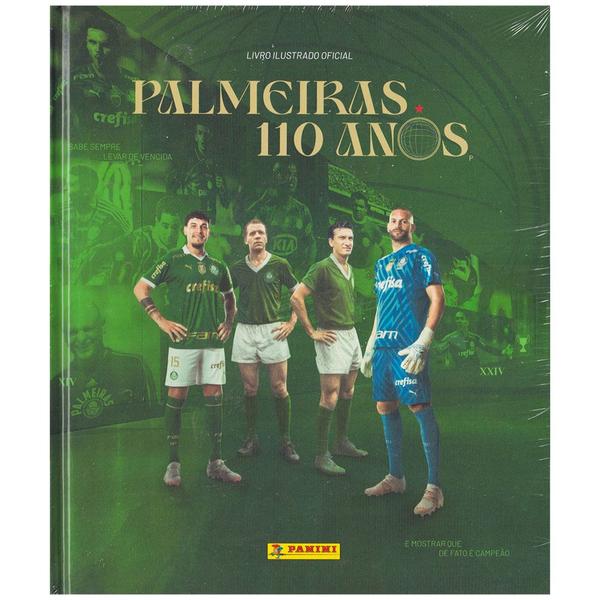 Imagem de Kit Álbum Palmeiras 110 Anos 2024 Capa Dura + 300 Figurinhas - Grandes Vitórias de Última Década