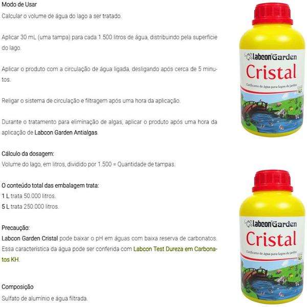 Imagem de Kit Alcon Labcon Garden Cristal 1L C/ 3 unidades