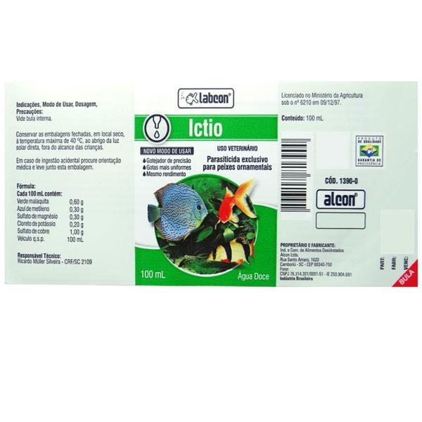 Imagem de Kit Alcon Labcon Ictio 100ml - com 2 unidades