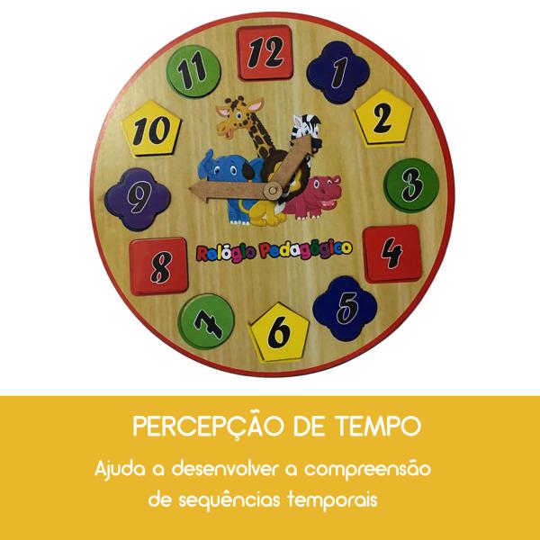 Kit Alfabeto Divertido,Formas e Números e Relógio Pedagógico - TRALALA Imagem de Kit Alfabeto Divertido,Formas e Números e Relógio Pedagógico