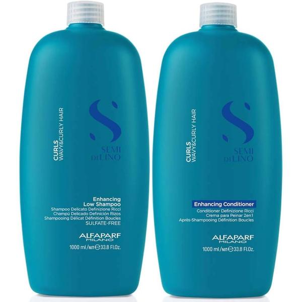 Imagem de Kit Alfaparf Curls Shampoo e Condicionador 1l