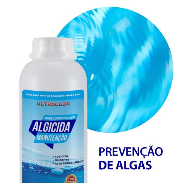 Imagem de Kit Algicidas E Decantador Tratamento Piscinas 1l Ultraclor