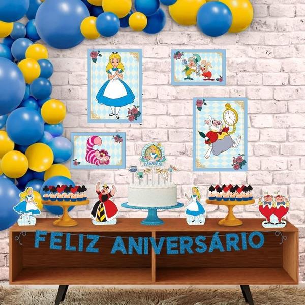 Imagem de Kit Alice País Maravilhas Decoração Festa Infantil Mágica