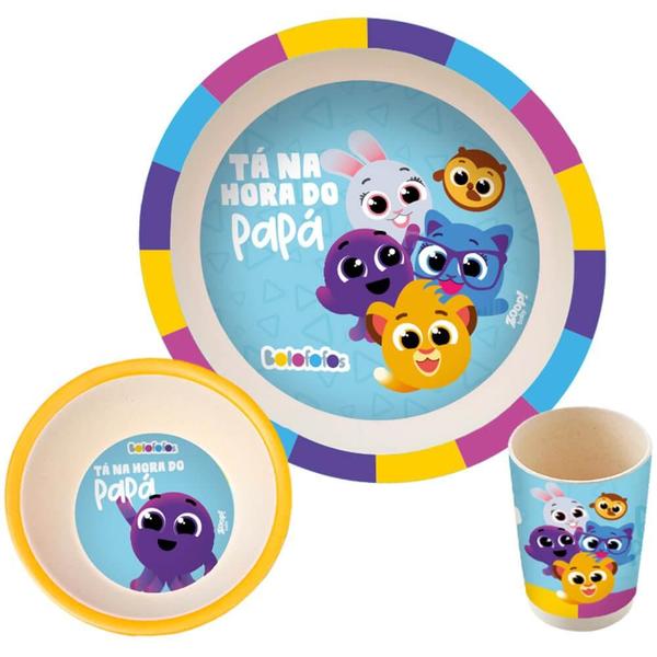 Kit alimentacao 3 pecas bolofofos zoop Imagem de Kit alimentacao 3 pecas bolofofos zoop