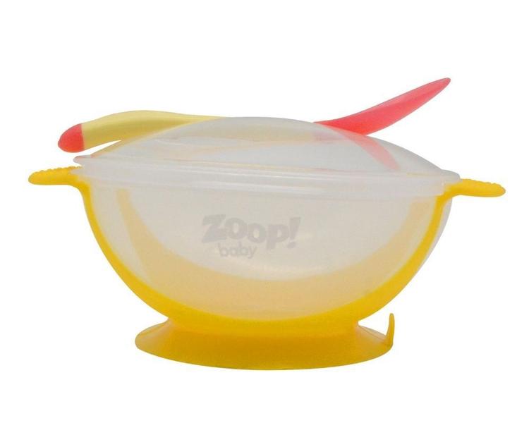 Imagem de Kit alimentação baby - bowl com tampa e colher termosensível