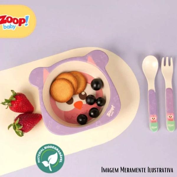 Imagem de kit Alimentação Baby Coruja 3 Peças Zoop Baby