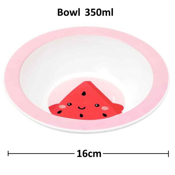 Kit Alimentação de Bebê com Garrafinha Prato Copo e Bowl de Melancia - Buba Imagem de Kit Alimentação de Bebê com Garrafinha Prato Copo e Bowl de Melancia
