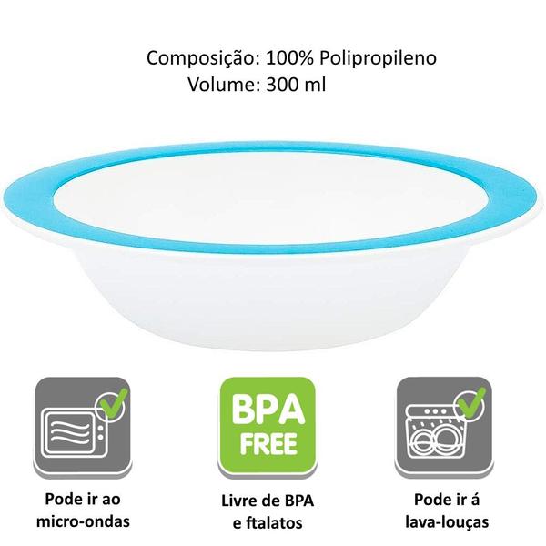 Imagem de Kit Alimentação Girafa Prato Bowl Talheres Babador Infantil