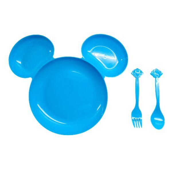 Kit Alimentação infantil Prato e Copo com Canudo e Orelhas do Mickey - Cim Toys Imagem de Kit Alimentação infantil Prato e Copo com Canudo e Orelhas do Mickey