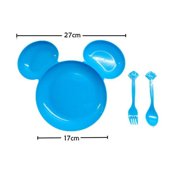 Kit Alimentação infantil Prato e Copo com Canudo e Orelhas do Mickey - Cim Toys Imagem de Kit Alimentação infantil Prato e Copo com Canudo e Orelhas do Mickey