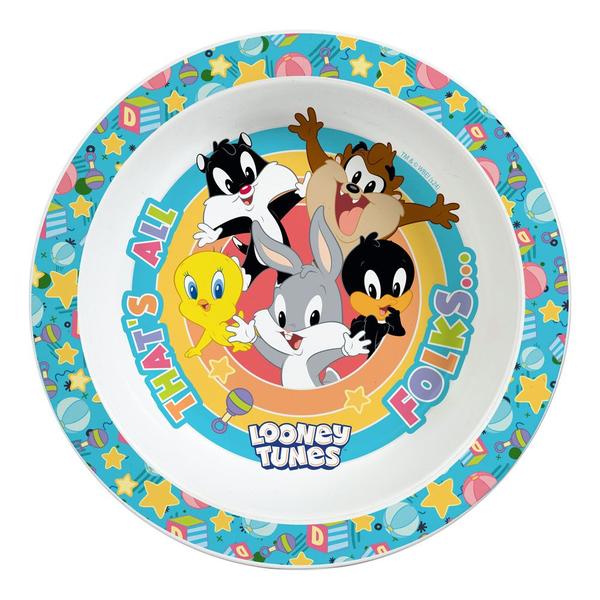 Kit Alimentação Looney Tunes 3 peças - Prato, Bowl e Copo BabyGo Imagem de Kit Alimentação Looney Tunes 3 peças - Prato, Bowl e Copo BabyGo