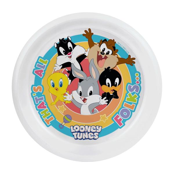 Kit Alimentação Looney Tunes 3 peças - Prato, Bowl e Copo BabyGo Imagem de Kit Alimentação Looney Tunes 3 peças - Prato, Bowl e Copo BabyGo