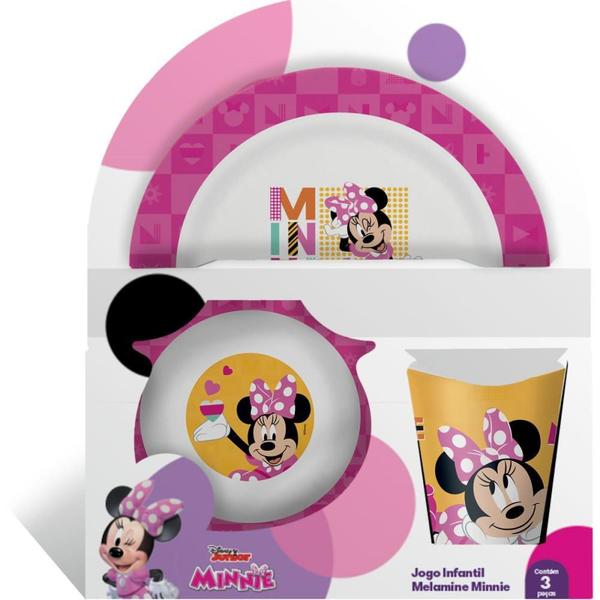 Kit Alimentação Minnie Prato, BOWL e Copo - Yangzi Imagem de Kit Alimentação Minnie Prato, BOWL e Copo