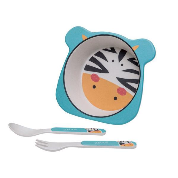 Kit Alimentação Zebra Eco 3 Peças - Girotondo Imagem de Kit Alimentação Zebra Eco 3 Peças - Girotondo