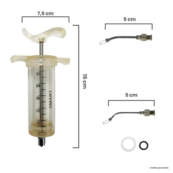 Imagem de Kit Alimentar Pássaro 50Ml S/ Regulagem + 2 Canulas